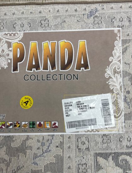 Прямоугольный ковёр Panda  BB332A_L_GREY_C_BLUE, Турция
