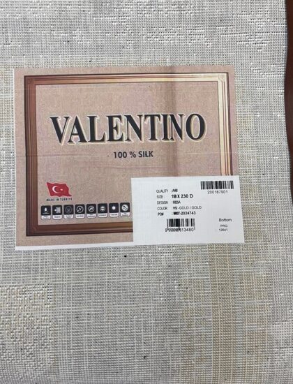 Квадратный ковёр Valentino + vigo 6025A_GOLD_GOLD, Турция