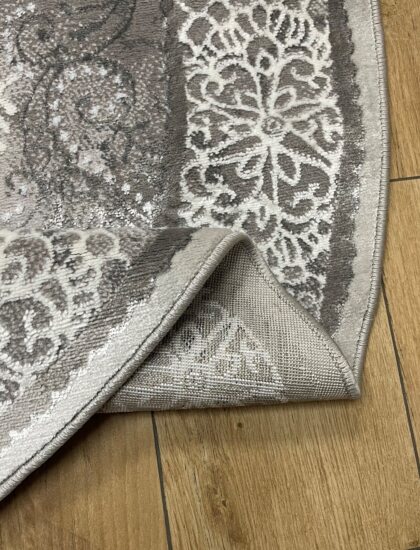 Круглый ковёр Palermo 01289C_CREAM_L_GREY, Турция