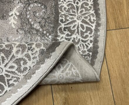 Круглый ковёр Palermo 01289C_CREAM_L_GREY, Турция