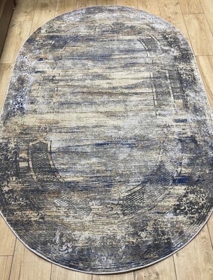 Овальный ковёр Panda  A2093A_IVORY_BLUE, Турция