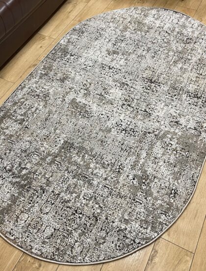 Овальный ковёр Effero  A781AK_D_GREY_L_GREY, Турция