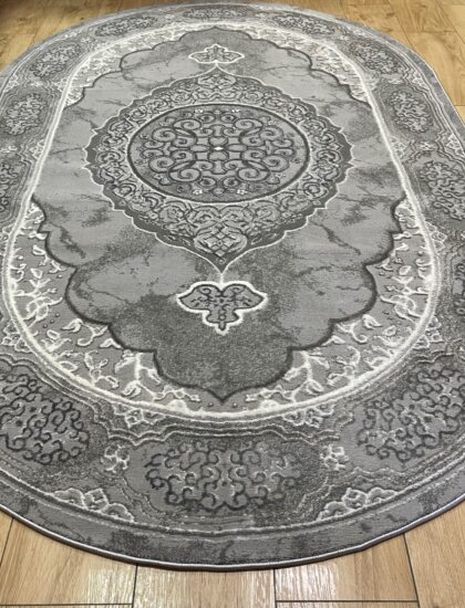 Овальный ковёр Atlas 3373A_LIGHT_GREY_GREY, Турция