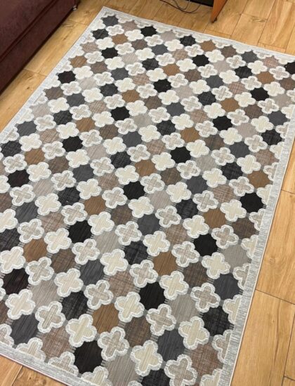 Прямоугольный ковёр Effero  A778AG_GREY_ANTRASIT, Турция