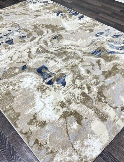 D070B_CREAM SHIRINK / BLUE FDY