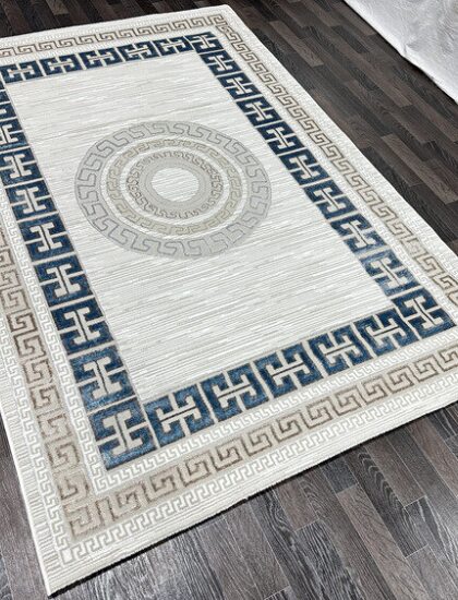 B045A_BLUE FDY / BEIGE SHRINK