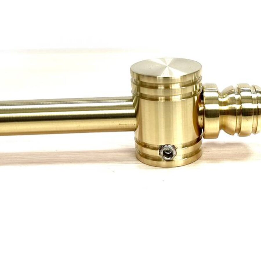 Длина 1,3 м. Ковродержатель из латуни L011 Пруток 12 мм