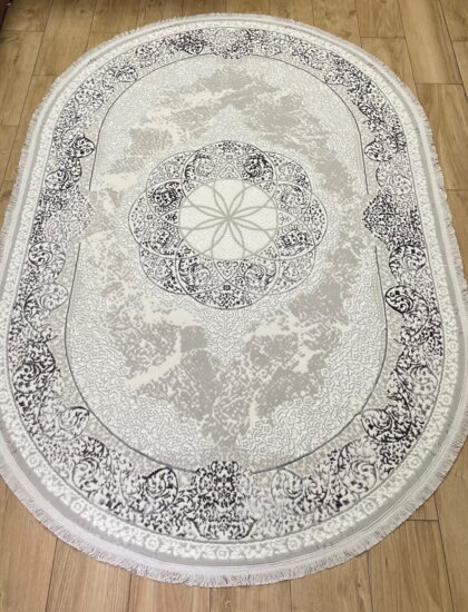 Овальный ковёр Valentino + vigo 5994A_L_GREY_L_GREY, Турция