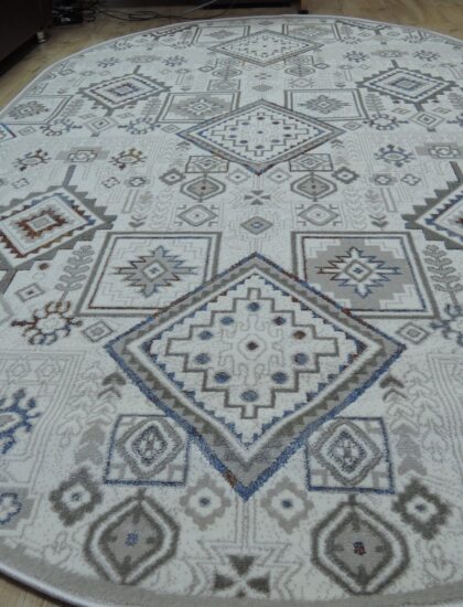 Овальный ковёр Selin  3123A_CREAM_CREAM, Турция