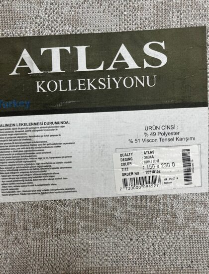 Овальный ковёр Atlas 3634A_VIZON_BEIGE, Турция