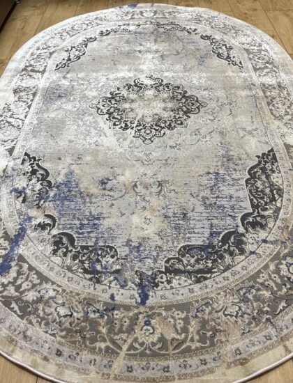 Овальный ковёр Panda  BB332A_L_GREY_C_BLUE, Турция