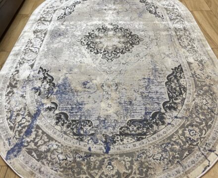 Овальный ковёр Panda  BB332A_L_GREY_C_BLUE, Турция