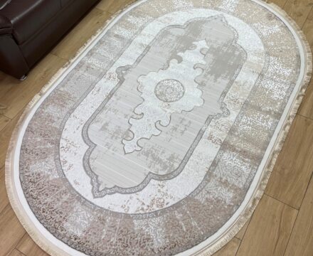 Овальный ковёр Carina 4907A_CREAM_CREAM, Турция