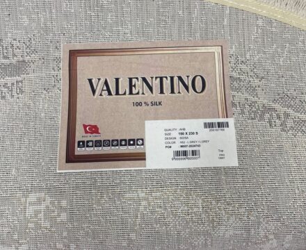 Овальный ковёр Valentino + vigo 6025A_L_GREY_L_GREY, Турция
