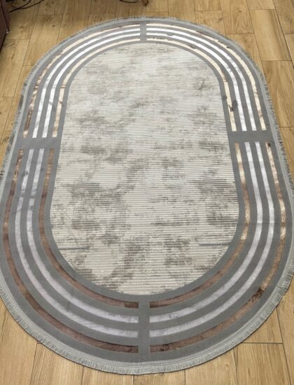 Овальный ковёр Liza 6377A_GREY_GREY, Турция