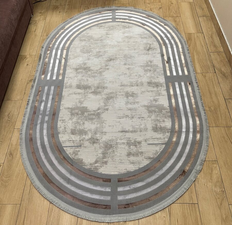 Овальный ковёр Liza 6377A_GREY_GREY, Турция