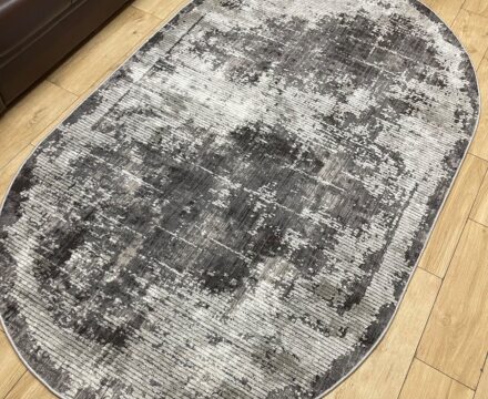 Овальный ковёр Effero  A792AK_D_GREY_L_GREY, Турция