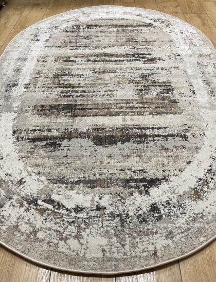 Овальный ковёр Effero  A785AG_D_GREY_L_GREEY, Турция