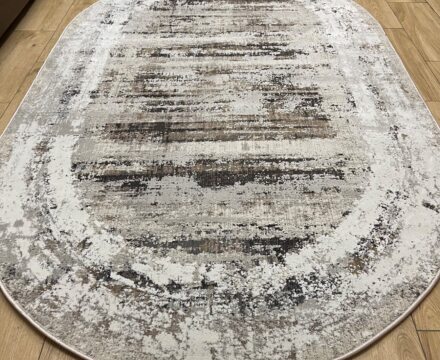 Овальный ковёр Effero  A785AG_D_GREY_L_GREEY, Турция