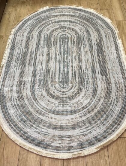 Овальный ковёр Carina 4908A_CREAM_CREAM, Турция