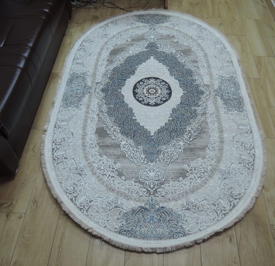 Круглый ковёр Palmira 2538A_CREAM_BLUE, Турция