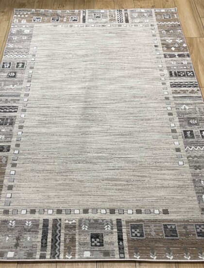 Прямоугольный ковёр Effero  A524BQ_L_GREEY_D_GREY, Турция