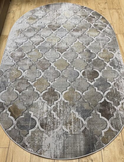 Овальный ковёр Panda  0YO75A_TILE_MUSTARD, Турция