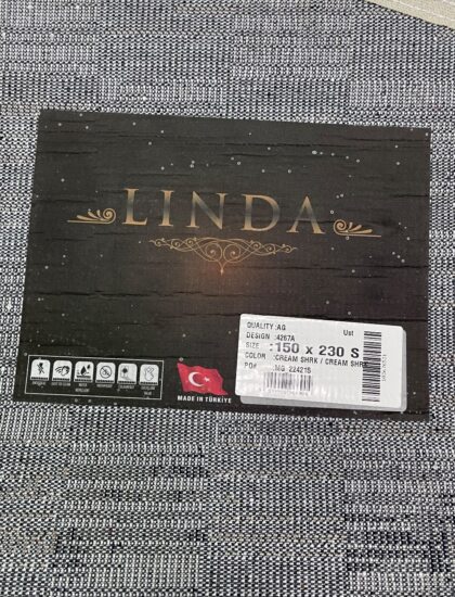 Овальный ковёр Linda  4267A_CREAM_CREAM, Турция