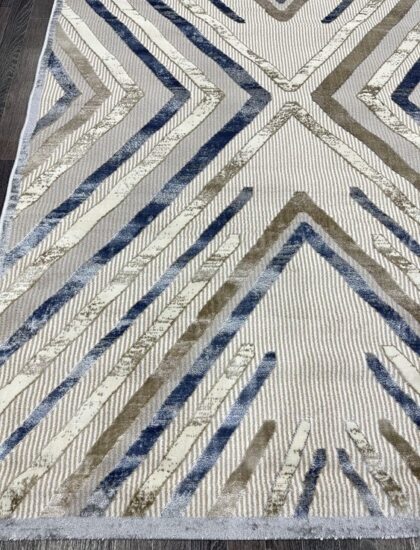 D037A_CREAM SHIRINK / BLUE FDY