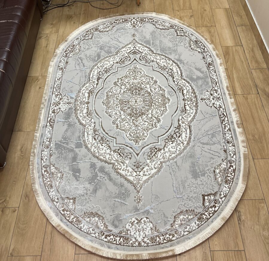 Овальный ковёр Carina 5382A_BROWN_BROWN, Турция