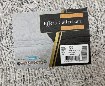 Прямоугольный ковёр Effero  A781AK_D_GREY_L_GREY, Турция
