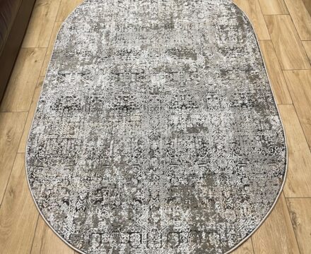 Овальный ковёр Effero  A781AK_D_GREY_L_GREY, Турция