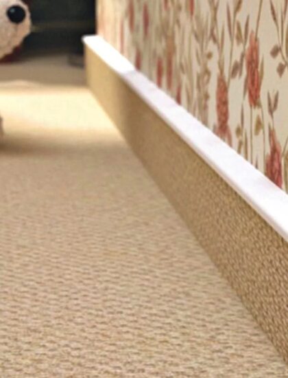 Изготовление коврового плинтуса