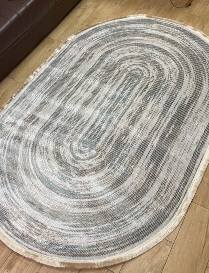 Овальный ковёр Carina 4908A_CREAM_CREAM, Турция