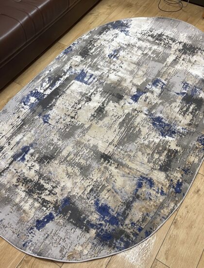 Овальный ковёр Panda  AA612A_L_GREY_BLUE, Турция