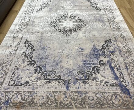 Прямоугольный ковёр Panda  BB332A_L_GREY_C_BLUE, Турция