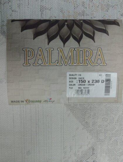 Квадратный ковёр Palmira 2491B_CREAM_CREAM, Турция