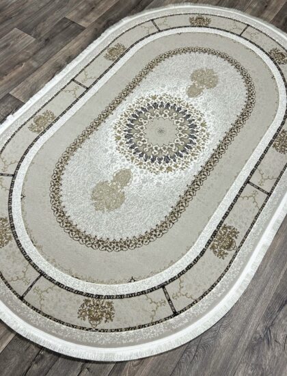 Овальный ковёр Irani lux 6758A_CREAM_CREAM, Турция