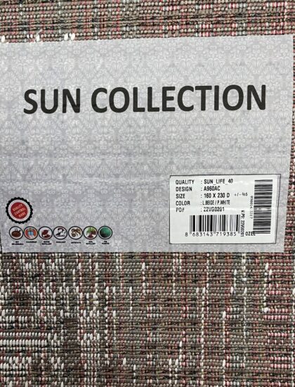 Прямоугольный ковёр Sun_life  A960AC_L_BEIGE_P_WHITE, Турция