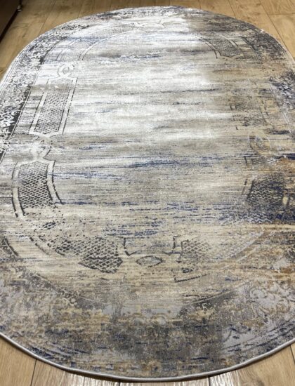 Овальный ковёр Panda  A2093A_IVORY_BLUE, Турция