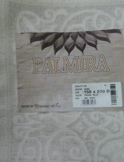 Прямоугольный ковёр Palmira 2538A_CREAM_BLUE, Турция