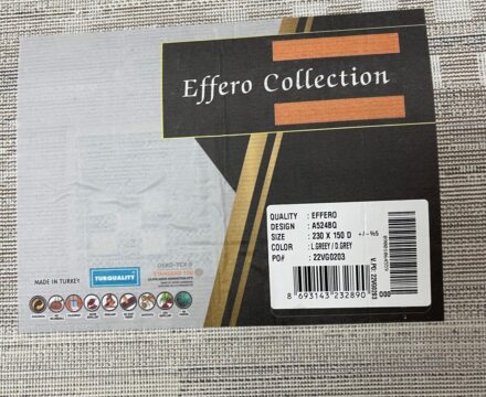 Прямоугольный ковёр Effero  A524BQ_L_GREEY_D_GREY, Турция