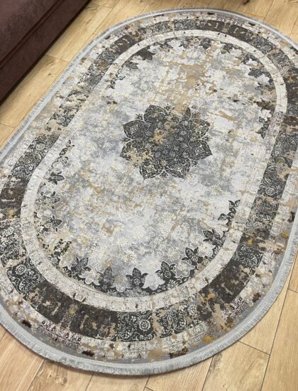 Овальный ковёр Liza 6374A_BEIGE_BEIGE, Турция