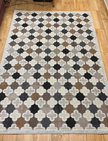 Прямоугольный ковёр Effero  A778AG_GREY_ANTRASIT, Турция