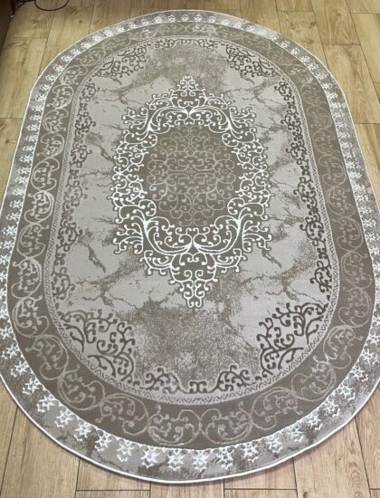 Овальный ковёр Atlas 3448A_VIZON_BEIGE, Турция