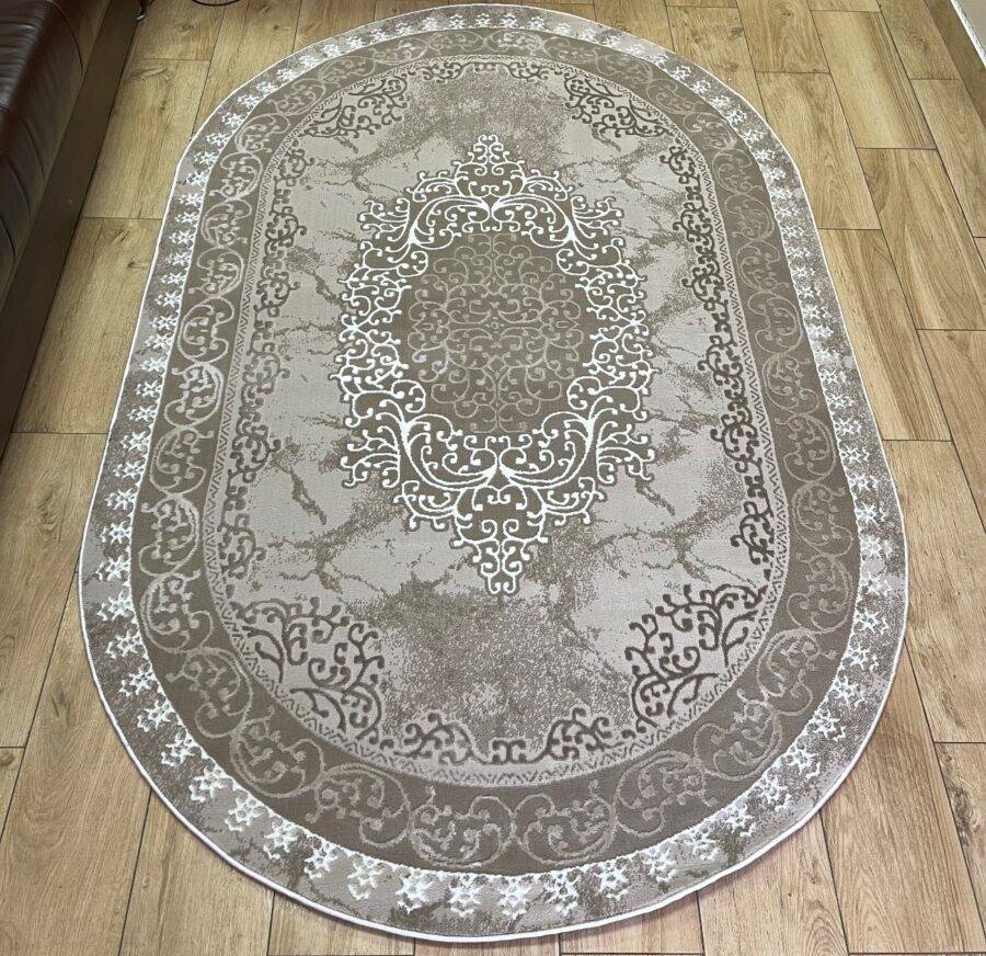 Овальный ковёр Atlas 3448A_VIZON_BEIGE, Турция