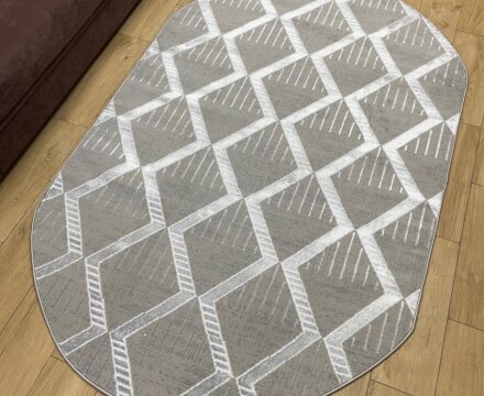 Овальный ковёр Roma  4025A_GREY_GREY, Турция