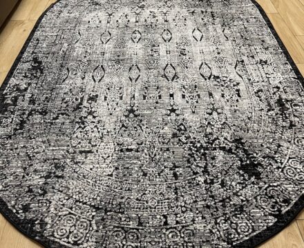 Овальный ковёр Tiffany  0DK51A_BLACK_COCONUTMILK, Турция