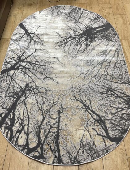 Овальный ковёр Panda  BB334A_L_GREY_C_ANTRASIT, Турция