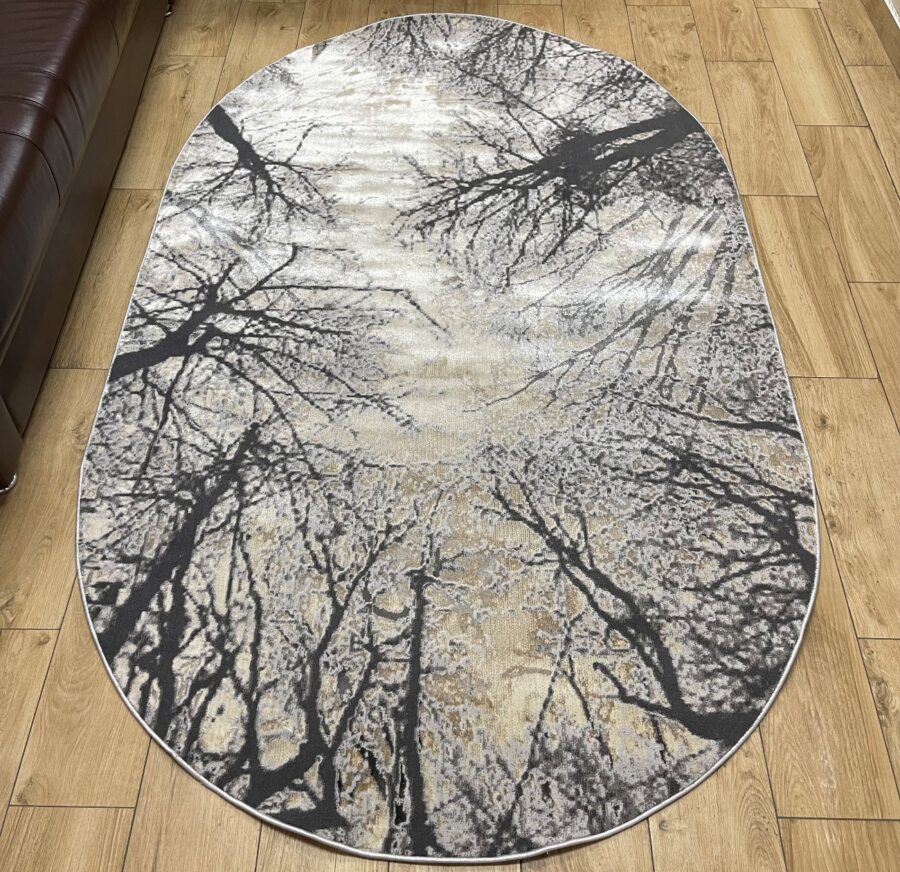 Овальный ковёр Panda  BB334A_L_GREY_C_ANTRASIT, Турция